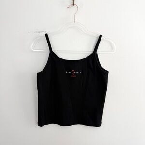 House of Blues Chicago Black Embroidered Logo Tank Top Large Y2K